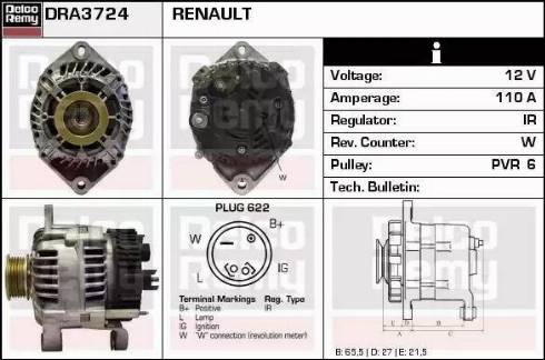 Remy DRA3724 - Alternateur cwaw.fr