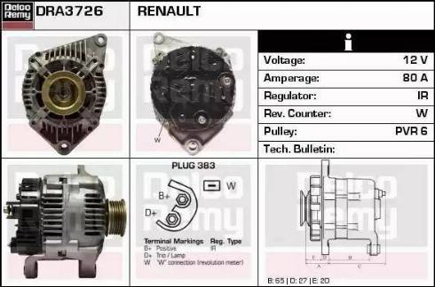 Remy DRA3726 - Alternateur cwaw.fr