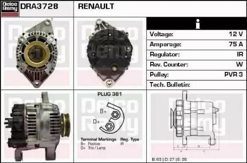 Remy DRA3728 - Alternateur cwaw.fr