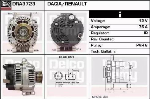 Remy DRA3723 - Alternateur cwaw.fr