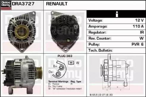 Remy DRA3727 - Alternateur cwaw.fr