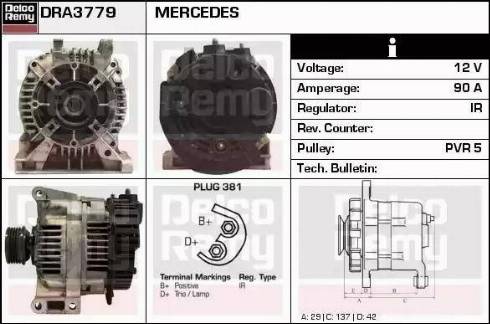 Remy DRA3779 - Alternateur cwaw.fr