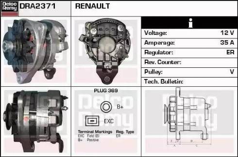 Remy DRA2371 - Alternateur cwaw.fr