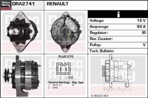 Remy DRA2741 - Alternateur cwaw.fr