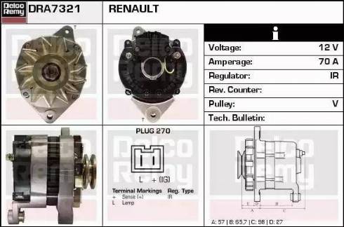 Remy DRA7321 - Alternateur cwaw.fr