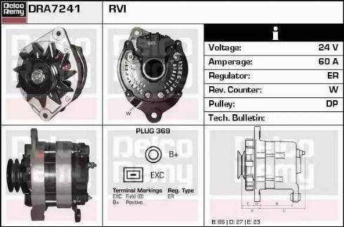 Remy DRA7241 - Alternateur cwaw.fr