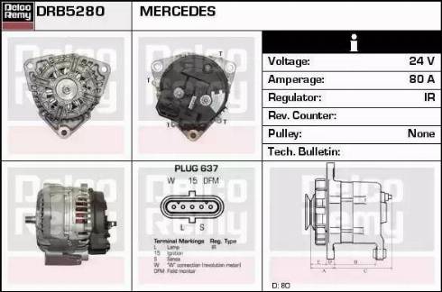 Remy DRB5280 - Alternateur cwaw.fr