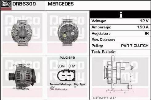 Remy DRB6300 - Alternateur cwaw.fr