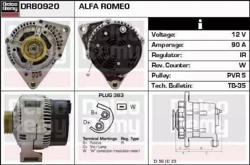 Remy DRB0920 - Alternateur cwaw.fr