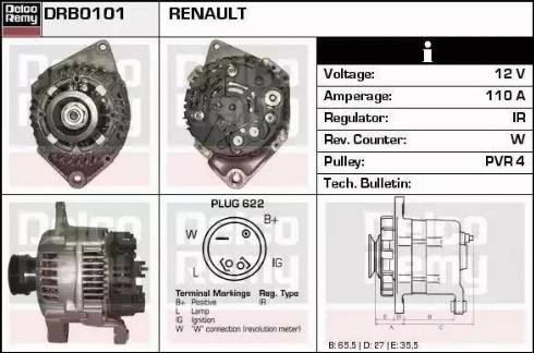 Remy DRB0101 - Alternateur cwaw.fr