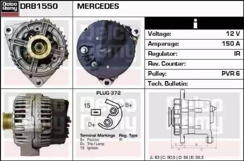 Remy DRB1550 - Alternateur cwaw.fr