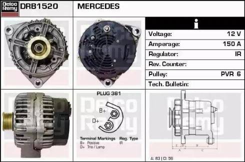 Remy DRB1520 - Alternateur cwaw.fr