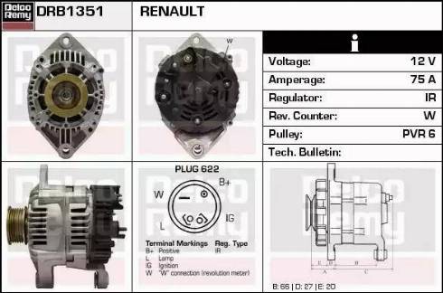 Remy DRB1351 - Alternateur cwaw.fr