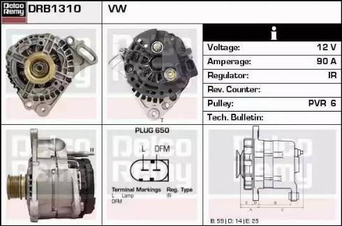 Remy DRB1310 - Alternateur cwaw.fr