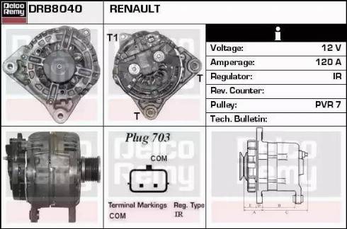 Remy DRB8040 - Alternateur cwaw.fr