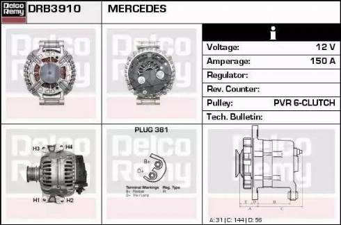 Remy DRB3910 - Alternateur cwaw.fr