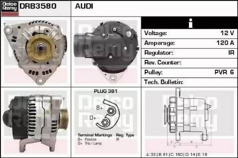 Remy DRB3580 - Alternateur cwaw.fr