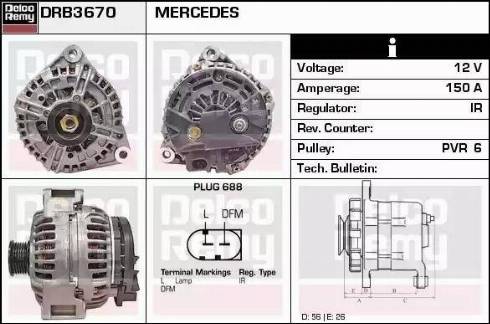 Remy DRB3670 - Alternateur cwaw.fr