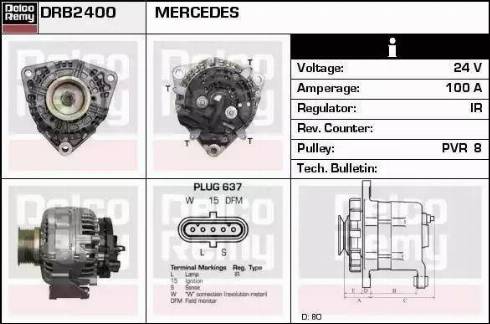 Remy DRB2400 - Alternateur cwaw.fr