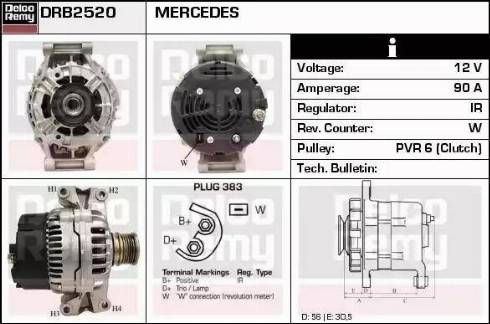 Remy DRB2520 - Alternateur cwaw.fr