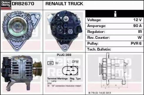 Remy DRB2670 - Alternateur cwaw.fr