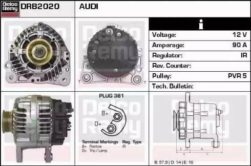 Remy DRB2020 - Alternateur cwaw.fr