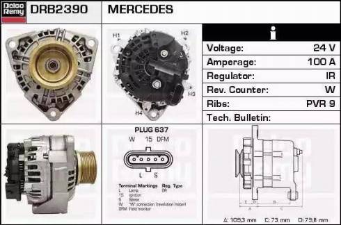 Remy DRB2390 - Alternateur cwaw.fr