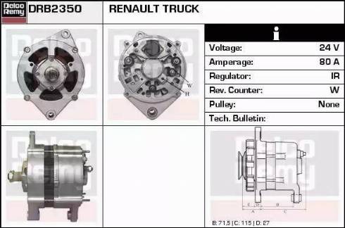 Remy DRB2350 - Alternateur cwaw.fr