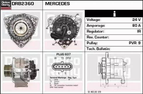 Remy DRB2360 - Alternateur cwaw.fr