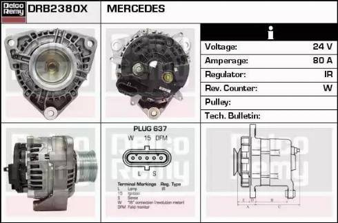 Remy DRB2380X - Alternateur cwaw.fr