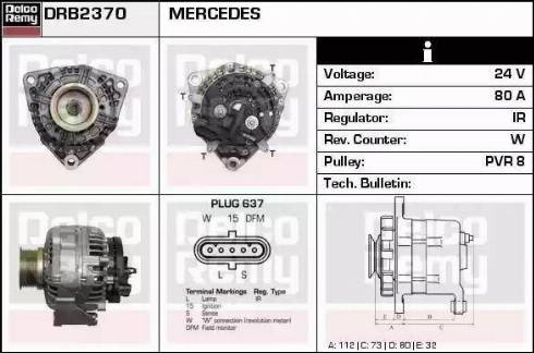 Remy DRB2370 - Alternateur cwaw.fr