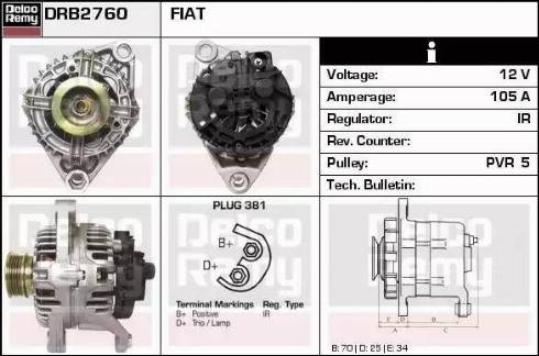 Remy DRB2760 - Alternateur cwaw.fr