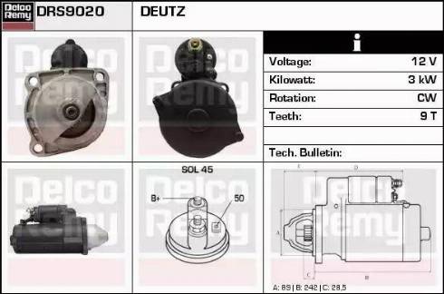 Remy DRS9020 - Démarreur cwaw.fr