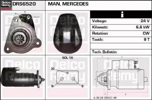 Remy DRS6520 - Démarreur cwaw.fr