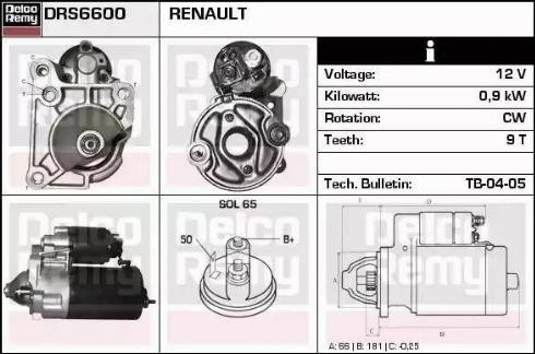 Remy DRS6600 - Démarreur cwaw.fr