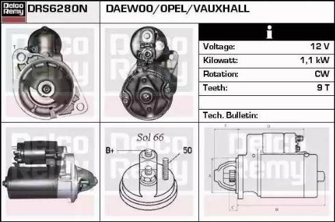 Remy DRS6280N - Démarreur cwaw.fr