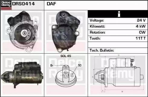 Remy DRS0414 - Démarreur cwaw.fr