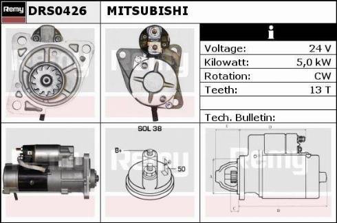 Remy DRS0426 - Démarreur cwaw.fr
