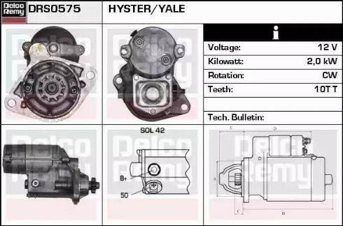Remy DRS0575 - Démarreur cwaw.fr