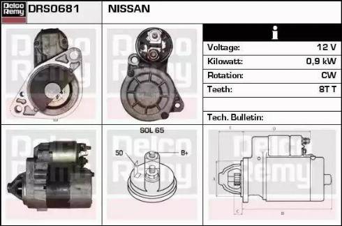 Remy DRS0681 - Démarreur cwaw.fr