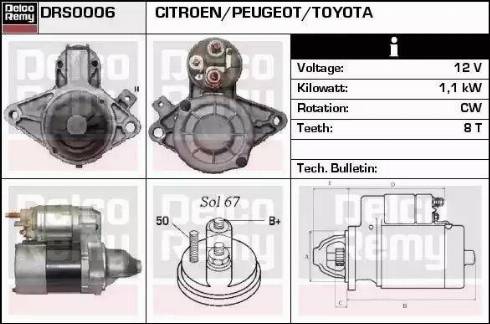 Remy DRS0006 - Démarreur cwaw.fr