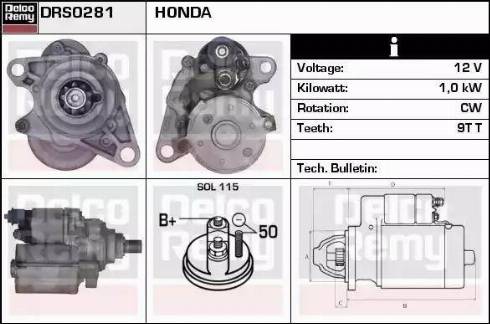 Remy DRS0281 - Démarreur cwaw.fr