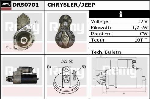 Remy DRS0701 - Démarreur cwaw.fr