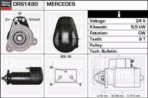 Remy DRS1490 - Démarreur cwaw.fr