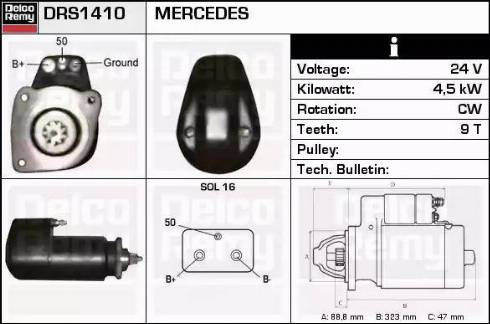 Remy DRS1410 - Démarreur cwaw.fr