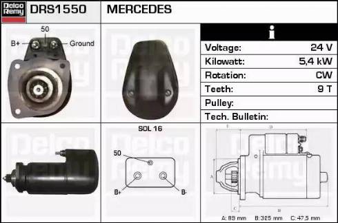 Remy DRS1550 - Démarreur cwaw.fr