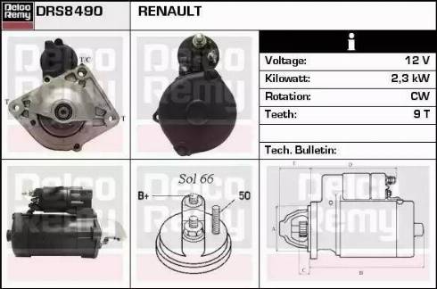 Remy DRS8490 - Démarreur cwaw.fr