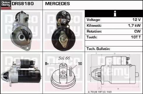 Remy DRS8180 - Démarreur cwaw.fr