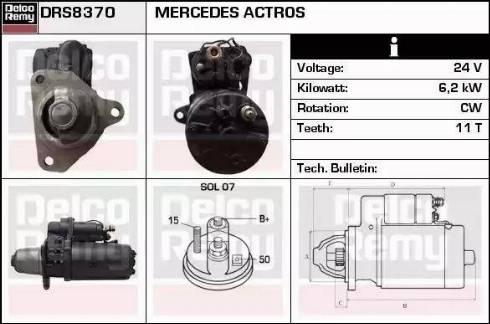 Remy DRS8370 - Démarreur cwaw.fr