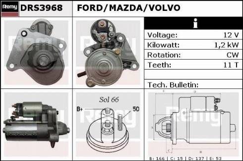 Remy DRS3968X - Démarreur cwaw.fr